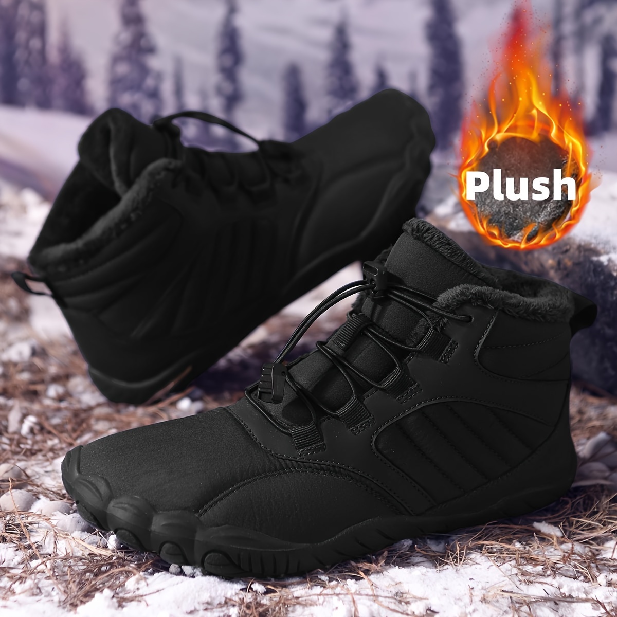 Women'S Shoes Wide Width - Sepatu Bot Salju Unisex Berlapis Fleece