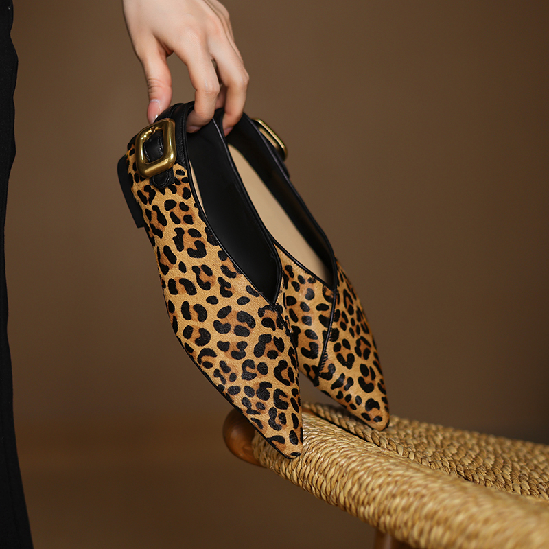 Shoes For Women Flats - Sepatu Flat Kulit Asli Tren Musim