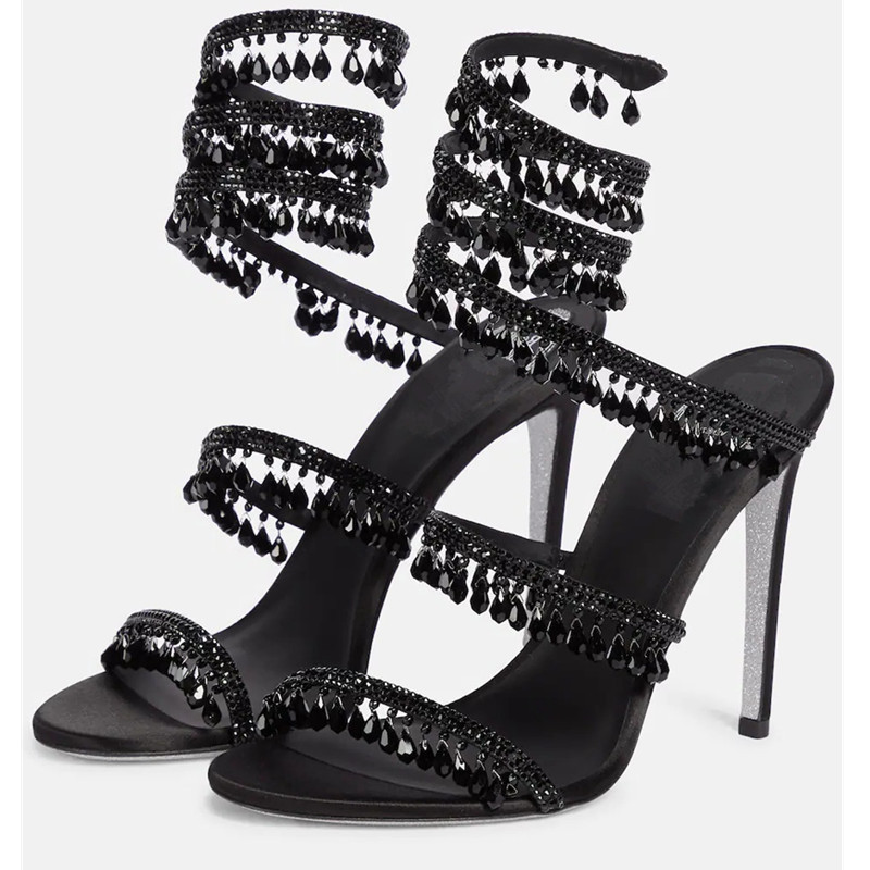 Sandal Stiletto Pinggiran Kris - Ankle Strap Heels ulasan dan harga