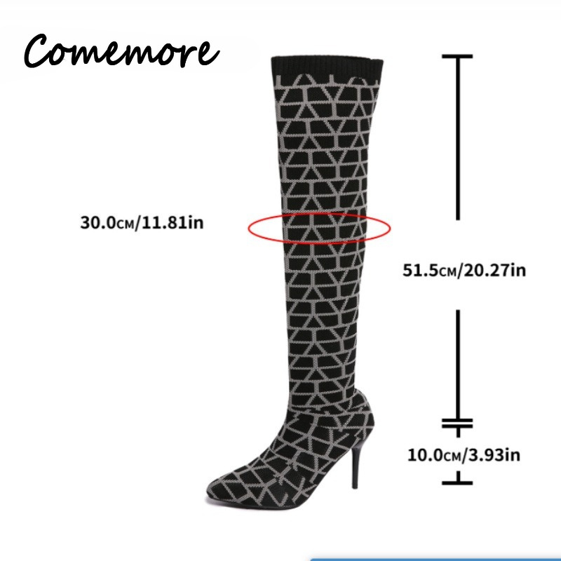 Sepatu Bot Panjang Wanita Come - Sock Boot Women ulasan dan harga