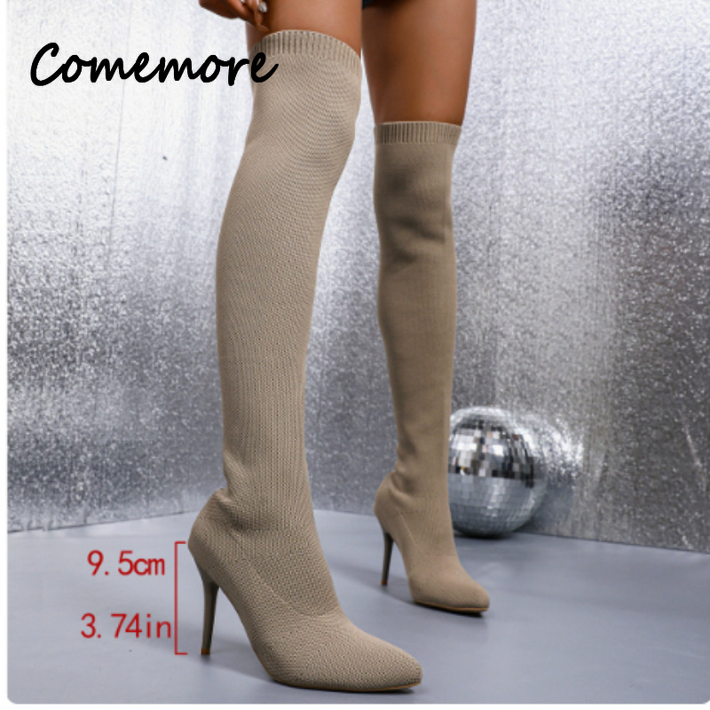 Sepatu Bot Panjang Wanita Come - Sock Boot Women ulasan dan harga