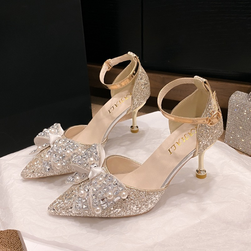 Sandal Hak Tinggi Wanita Canti - Rhinestone Sandal Women ulasan dan harga