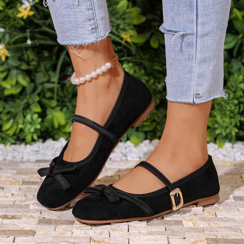 Sepatu Flat Mary Jane Motif Le - Shoes For Women Flats ulasan dan harga