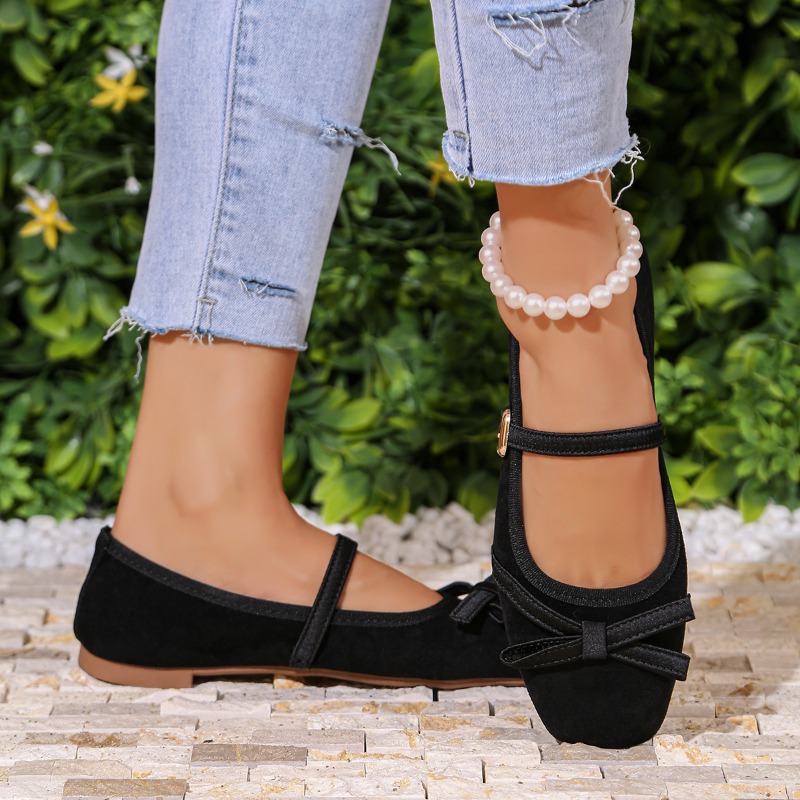 Sepatu Flat Mary Jane Motif Le - Shoes For Women Flats ulasan dan harga