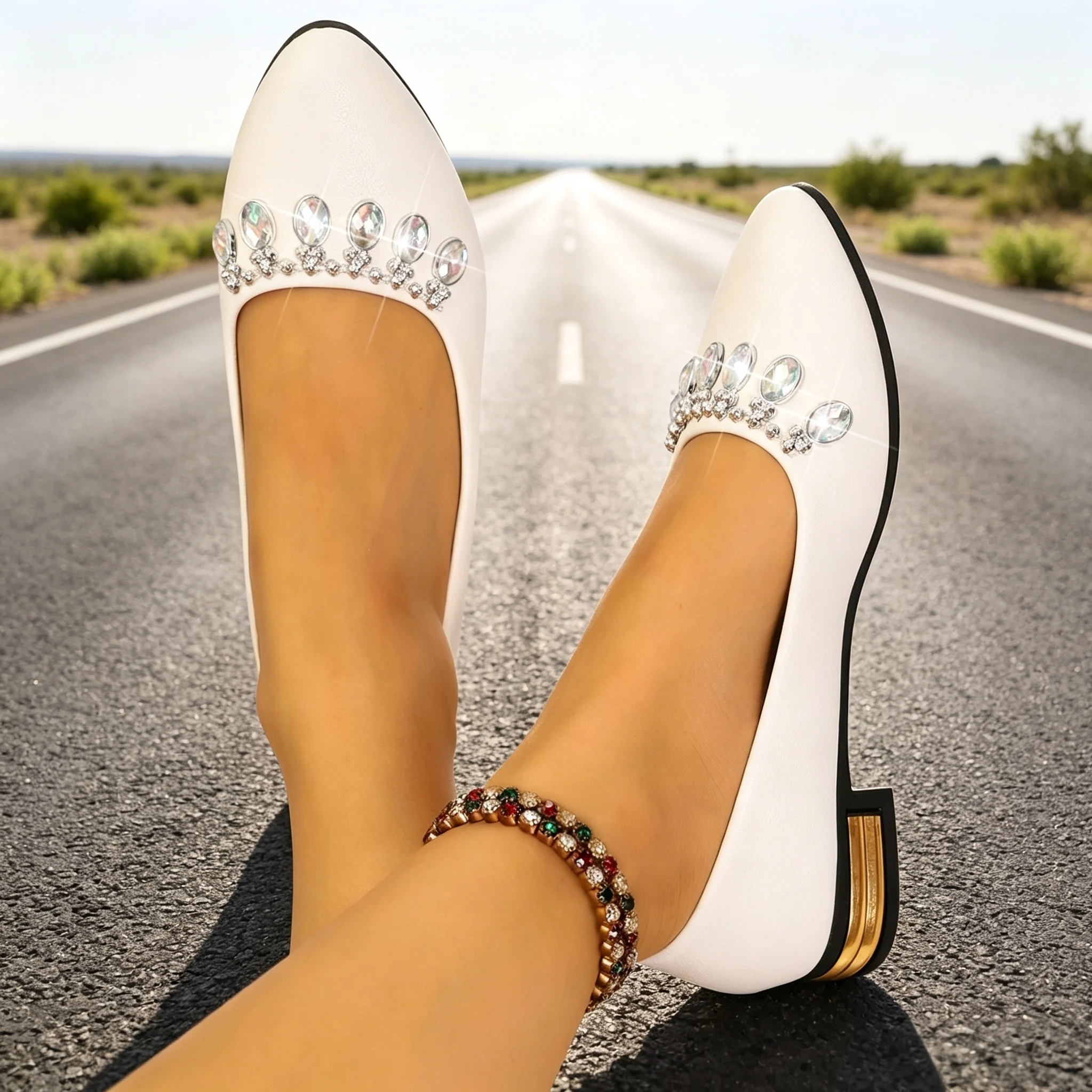 Sepatu Balet Wanita Model Poin - Shoes For Women Flats ulasan dan harga