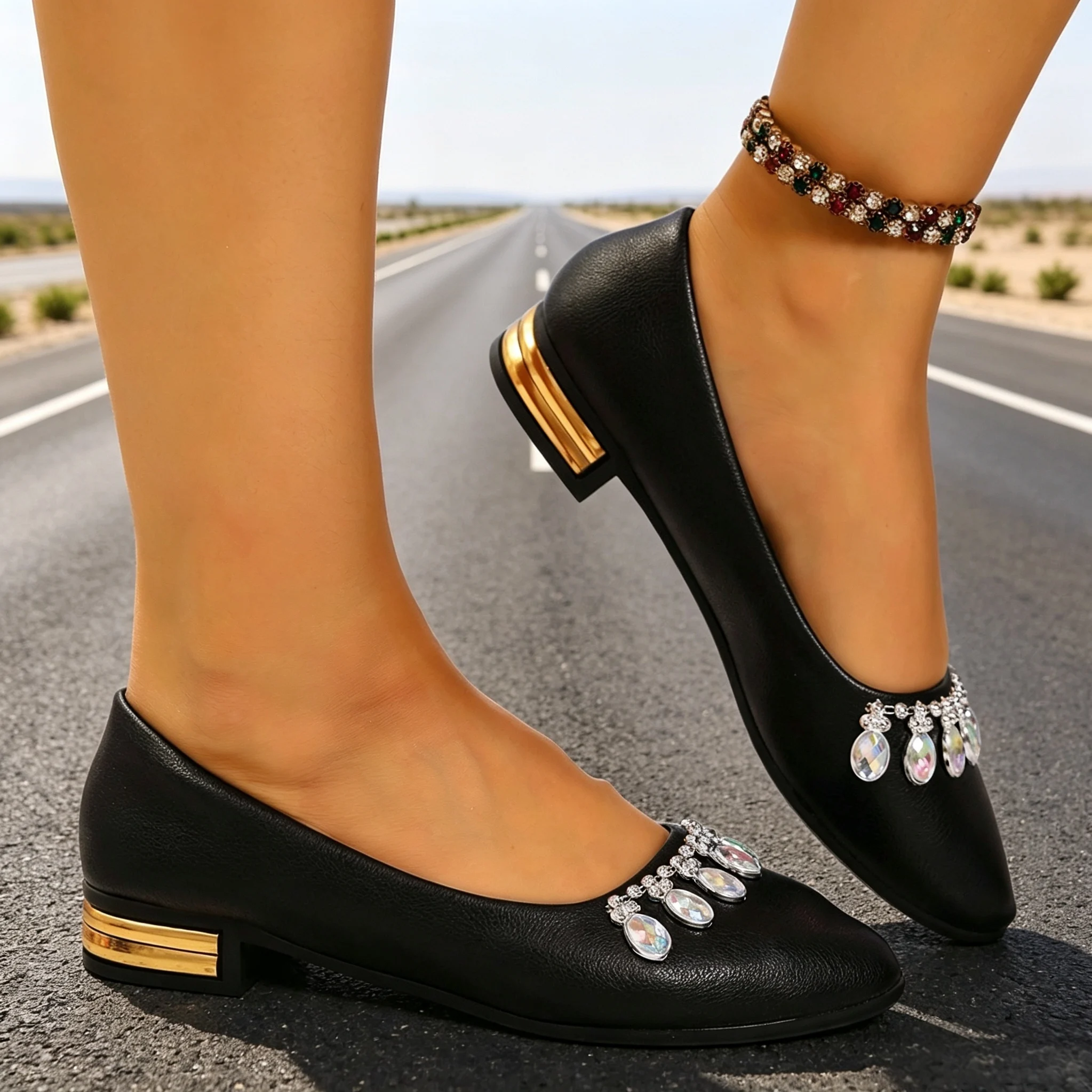 Sepatu Balet Wanita Model Poin - Shoes For Women Flats ulasan dan harga