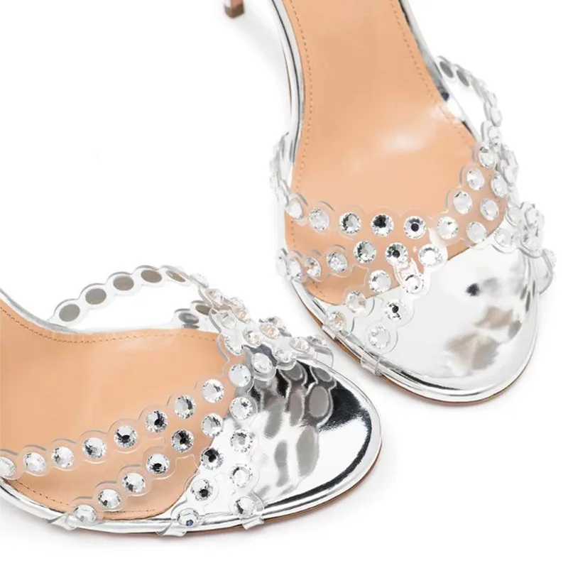 Sandal Jelly Diamond Heels Per - Rhinestone Sandal Women ulasan dan harga