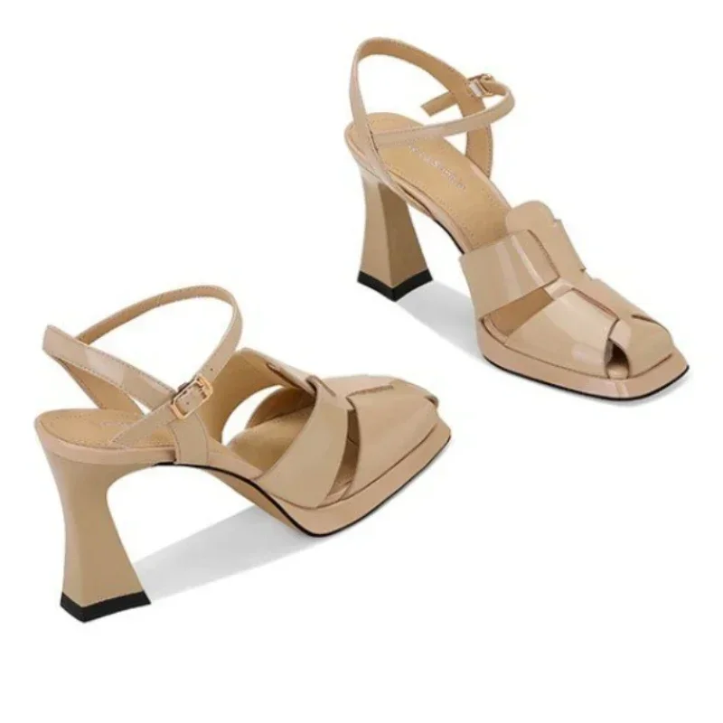 Sandal Hak Tinggi Wanita Sanda - Ankle Strap Heels ulasan dan harga