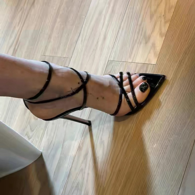 Sandal Wanita Hak Tinggi Ujung - Ankle Strap Heels ulasan dan harga