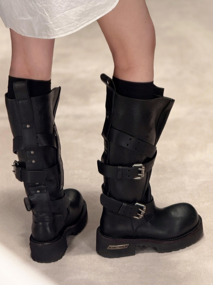 Sepatu Bot Kulit Hitam dengan  - Women'S Shoes Paris ulasan dan harga