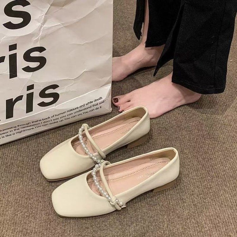 Sepatu Flat Prancis Elegan Bar - Shoes For Women Flats ulasan dan harga