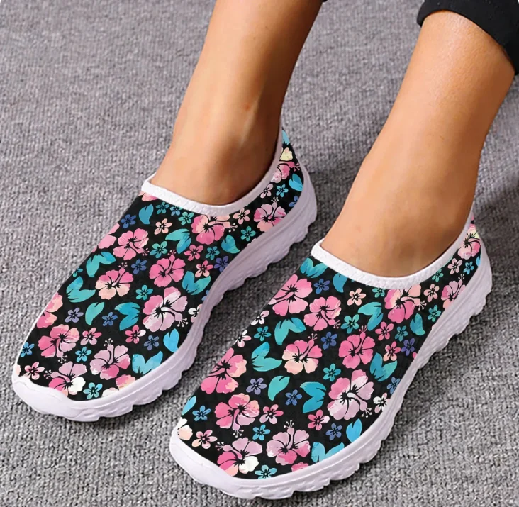 Sepatu Loafer Hibiscus Hawaii  - Women Shoes Tennis ulasan dan harga
