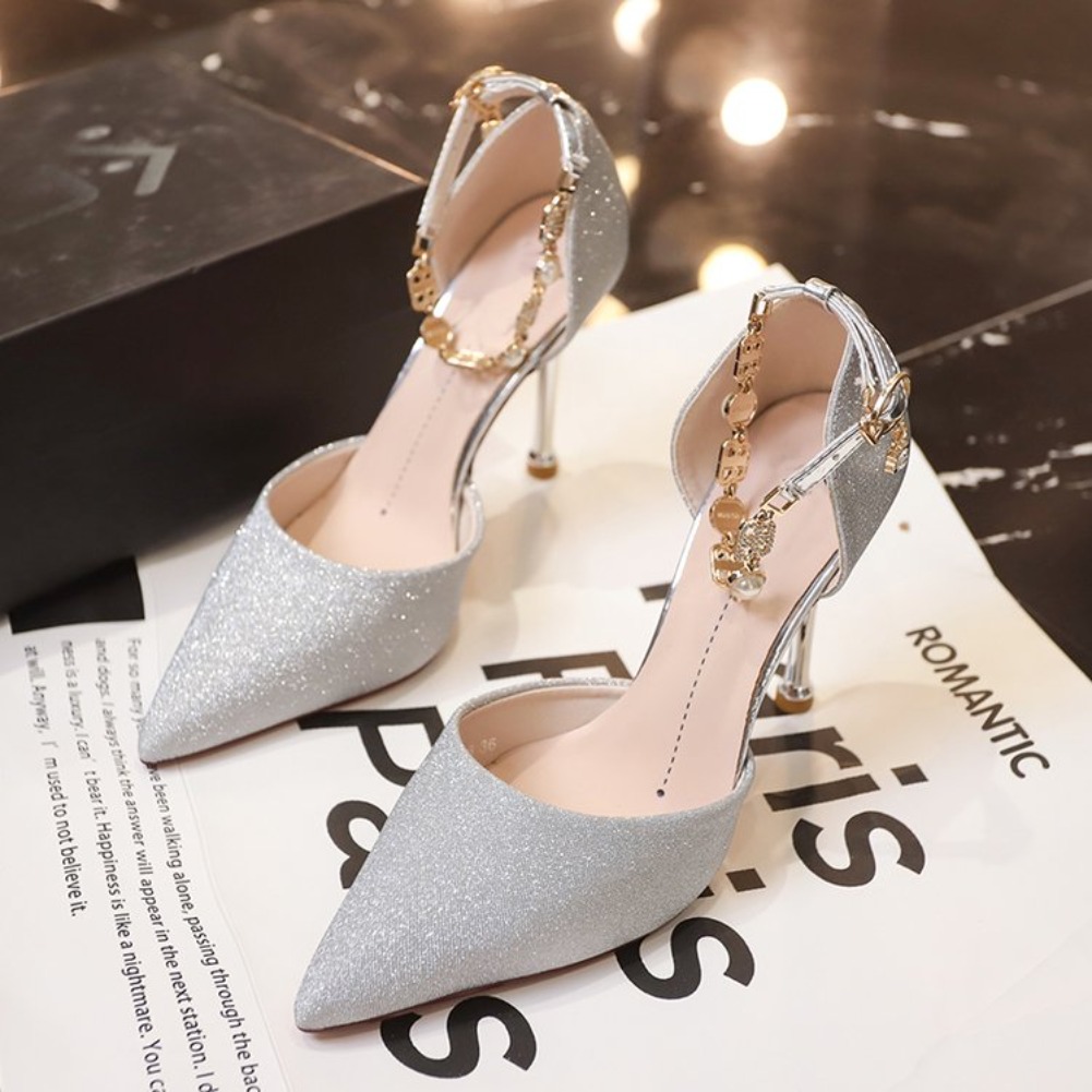 Sepatu Pesta Pernikahan Hak Ti - Ankle Strap Heels ulasan dan harga